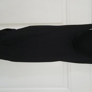 Black side rouched dress